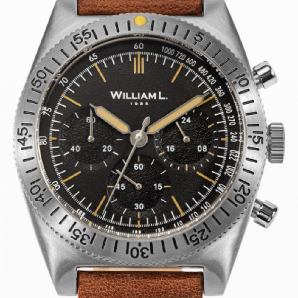 William L 1985 mecaquartz 70’s chronograph